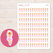 I-15599 planner sticker sheet with enlarged sticker detail