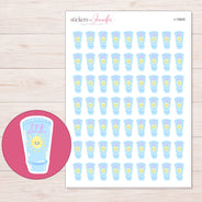 I-15605 planner sticker sheet with enlarged sticker detail