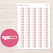 I-15610 planner sticker sheet with enlarged sticker detail