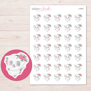 I-15616 planner sticker sheet with enlarged sticker detail