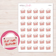 I-15619 planner sticker sheet with enlarged sticker detail