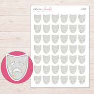 I-15628 planner sticker sheet with enlarged sticker detail