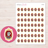 I-15632 planner sticker sheet with enlarged sticker detail