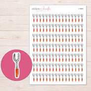 I-15640 planner sticker sheet with enlarged sticker detail