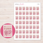 I-15654 planner sticker sheet with enlarged sticker detail