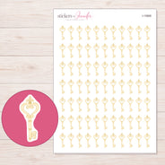 I-15668 planner sticker sheet with enlarged sticker detail