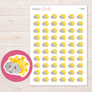 I-15683 planner sticker sheet with enlarged sticker detail