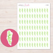 I-15693 planner sticker sheet with enlarged sticker detail