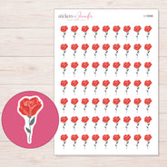 I-15696 planner sticker sheet with enlarged sticker detail