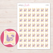 I-15700 planner sticker sheet with enlarged sticker detail