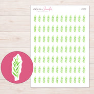 I-15707 planner sticker sheet with enlarged sticker detail