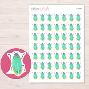 I-15709 planner sticker sheet with enlarged sticker detail
