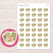 I-15712 planner sticker sheet with enlarged sticker detail