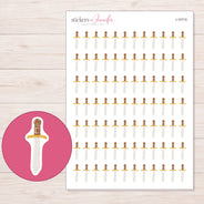 I-15715 planner sticker sheet with enlarged sticker detail