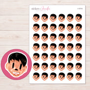 I-15716 planner sticker sheet with enlarged sticker detail