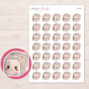I-15727 planner sticker sheet with enlarged sticker detail