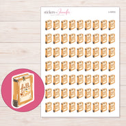 I-15731 planner sticker sheet with enlarged sticker detail
