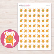 I-15736 planner sticker sheet with enlarged sticker detail