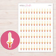 I-15737 planner sticker sheet with enlarged sticker detail