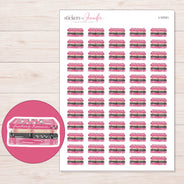 I-15741 planner sticker sheet with enlarged sticker detail