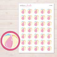 I-15746 planner sticker sheet with enlarged sticker detail