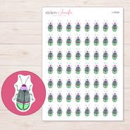I-15749 planner sticker sheet with enlarged sticker detail