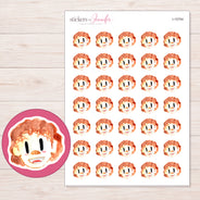 I-15754 planner sticker sheet with enlarged sticker detail