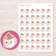 I-15776 planner sticker sheet with enlarged sticker detail