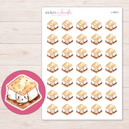 I-15813 planner sticker sheet with enlarged sticker detail