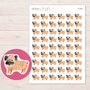 I-15829 planner sticker sheet with enlarged sticker detail