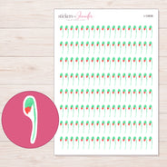 I-15836 planner sticker sheet with enlarged sticker detail
