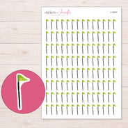 I-15837 planner sticker sheet with enlarged sticker detail