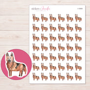 I-15838 planner sticker sheet with enlarged sticker detail