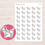 I-15847 planner sticker sheet with enlarged sticker detail