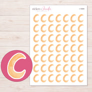 I-15859 planner sticker sheet with enlarged sticker detail