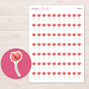 I-15863 planner sticker sheet with enlarged sticker detail