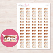 I-15867 planner sticker sheet with enlarged sticker detail