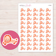 I-15892 planner sticker sheet with enlarged sticker detail