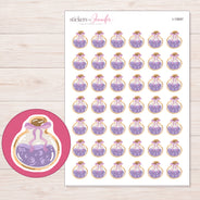 I-15897 planner sticker sheet with enlarged sticker detail