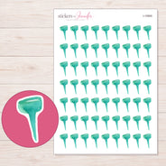 I-15900 planner sticker sheet with enlarged sticker detail