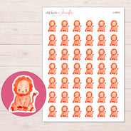 I-15910 planner sticker sheet with enlarged sticker detail