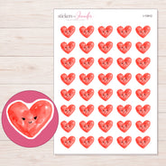 I-15912 planner sticker sheet with enlarged sticker detail