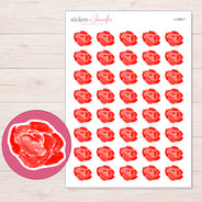 I-15917 planner sticker sheet with enlarged sticker detail