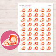 I-15919 planner sticker sheet with enlarged sticker detail