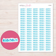 I-15945 planner sticker sheet with enlarged sticker detail