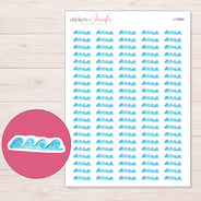 I-15954 planner sticker sheet with enlarged sticker detail