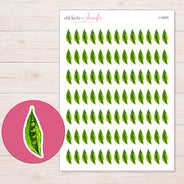 I-16025 planner sticker sheet with enlarged sticker detail