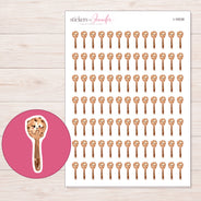 I-16038 planner sticker sheet with enlarged sticker detail
