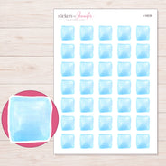 I-16039 planner sticker sheet with enlarged sticker detail