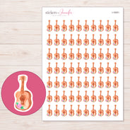 I-16051 planner sticker sheet with enlarged sticker detail